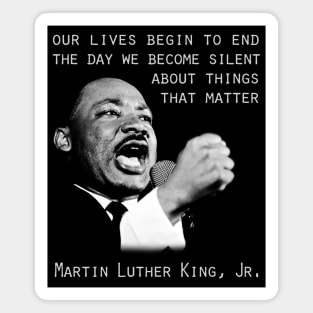 Martin Luther King, Jr. Silhouette Magnet
